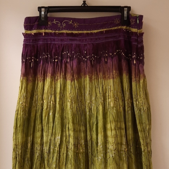 NWT, Chaudry KC Sports Purple Hand Dyed Skirt (flaws) - Picture 2 of 12